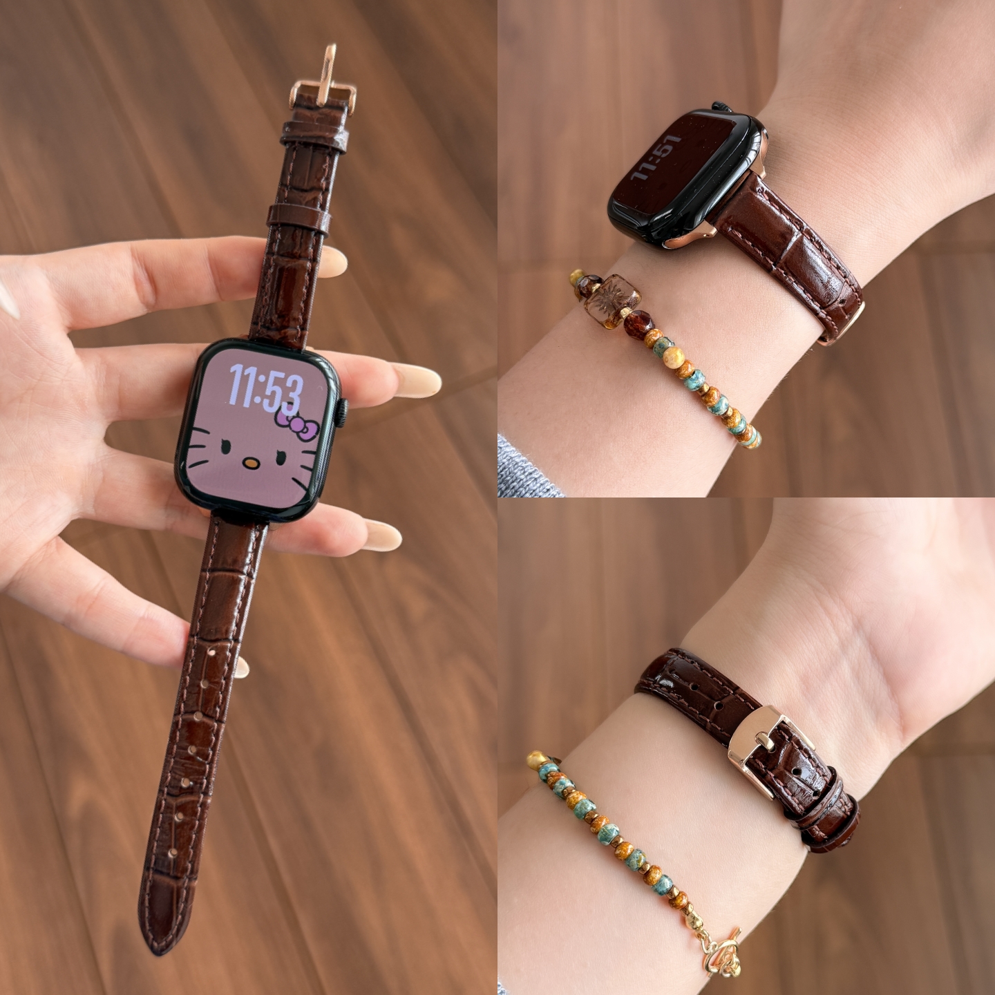 学长创意竹节纹小蛮腰表带女生冬