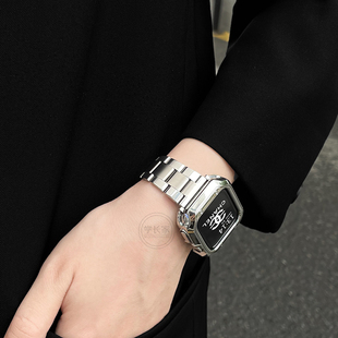 免拆卸工具钢带适用华为watchfit3手表带高级感4新款创意智能手表fit2手腕带女款fit1表链女士夏季fitnew女生