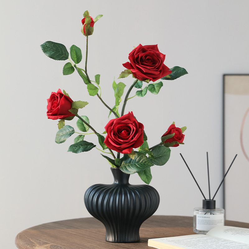 高档保湿玫瑰花仿真花摆设客厅摆件餐桌摆件居家茶几桌面装饰花卉,家居饰品,仿真花/假花,淘宝优惠券,粉丝福利购,淘宝优惠卷