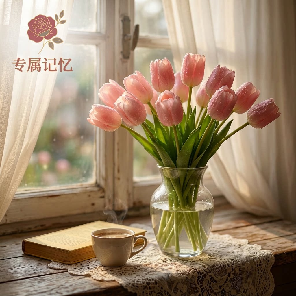 专属记忆郁金香仿真花高级感假花图片