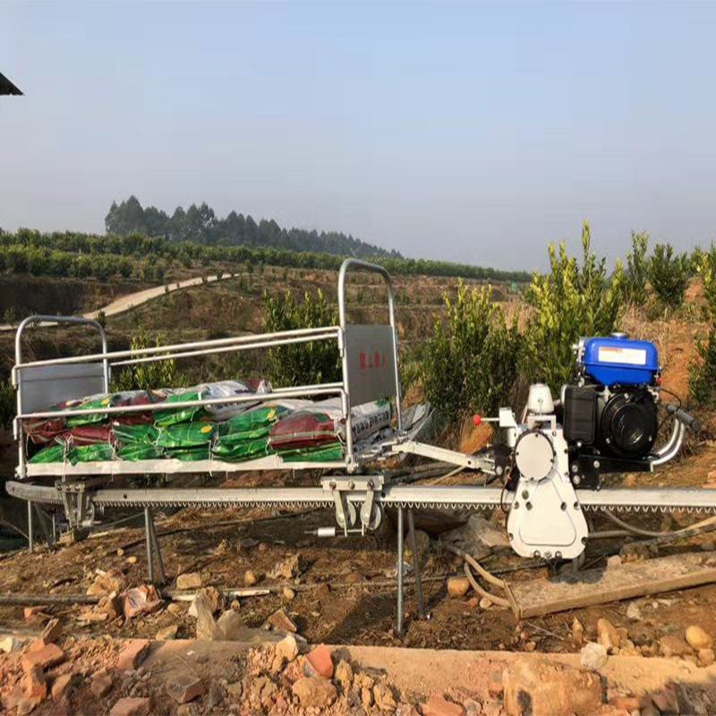 车山区单轨道运输设备 山地果园单轨运输  茶园小型农用小火车