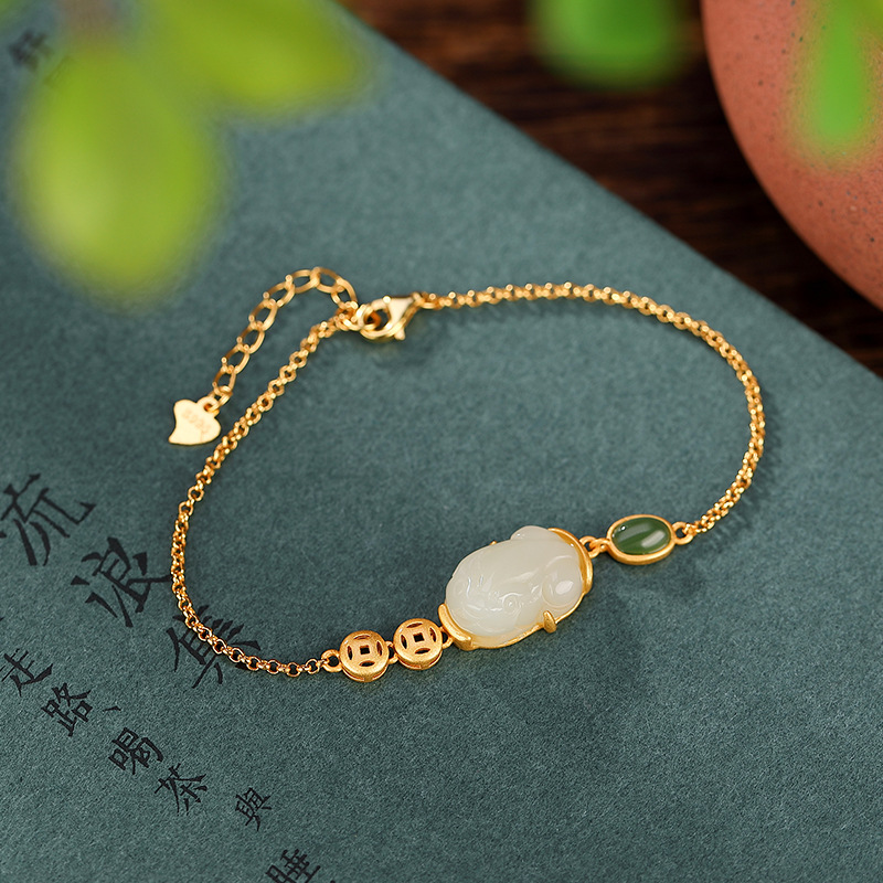 貔貅手串女友玉石礼物饰品