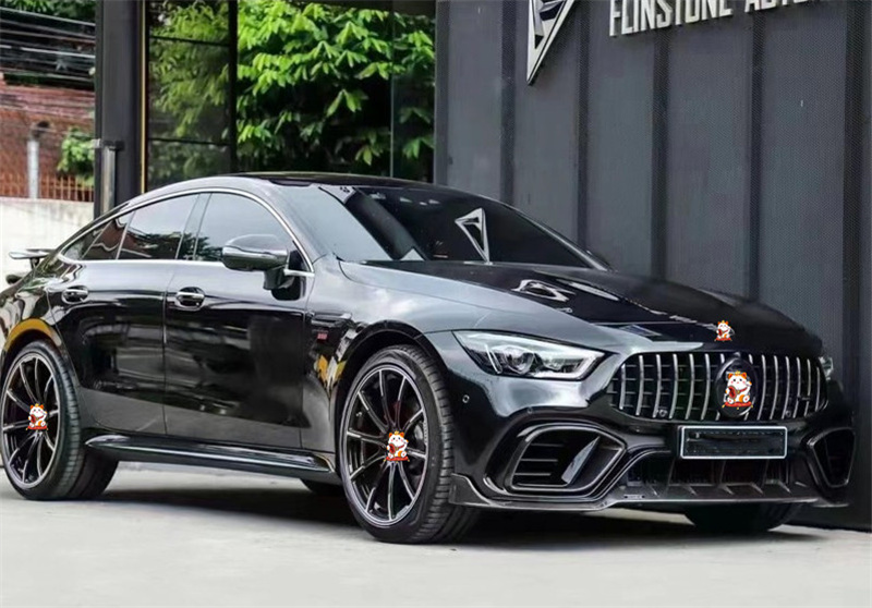 奔驰amg gt63改装巴博斯款干碳纤维侧裙侧铲小包围前唇后唇尾翼