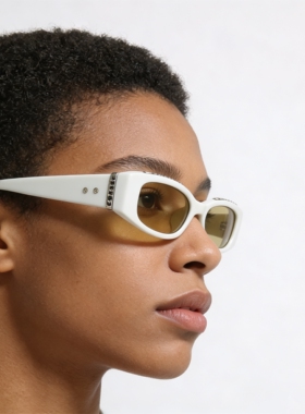 窄框长方形小众太阳眼镜UV400防紫外线辐射防晒可配近视个性墨镜