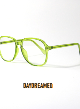 马卡龙色港风防蓝光眼镜百搭方框修饰脸型学生近视眼镜中性平光镜