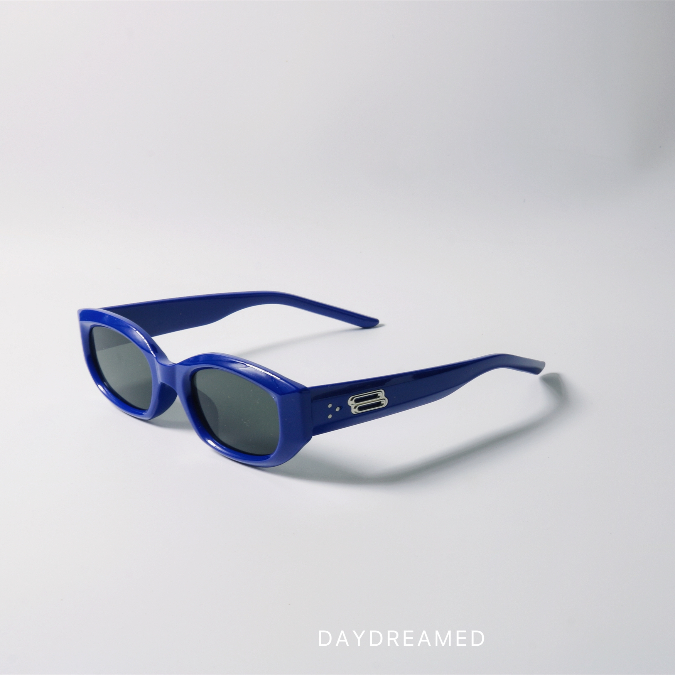 韩版克莱因蓝配色窄框墨镜UV400防紫外线辐射可配近视gm太阳眼镜