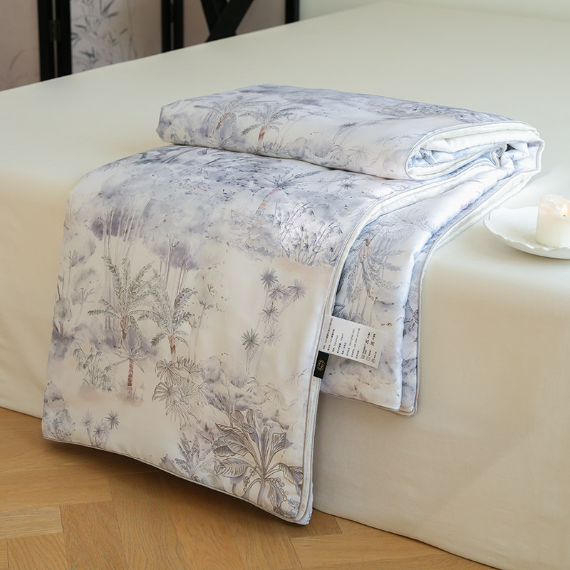 自然醒60支奥地利兰精天丝印花夏被丝滑冰丝莱赛尔夏季夏凉空调被