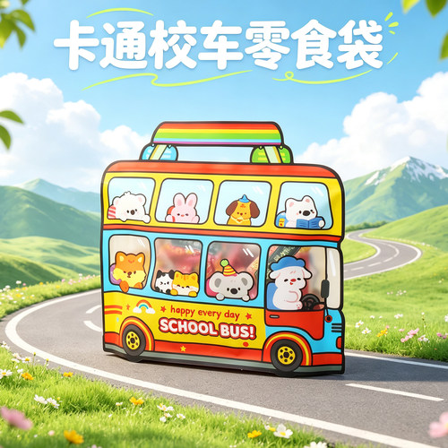 可爱卡通零食糖果包装儿童礼品袋