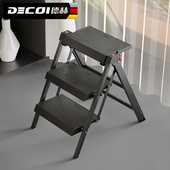 家庭用折叠梯子加厚铝合金直梯便携伸缩梯子室内人字梯三步梯家用