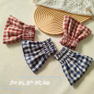 日式手腕袖小款套袖衣服防污羽绒服加长小红书同款纯棉衣袖防污新