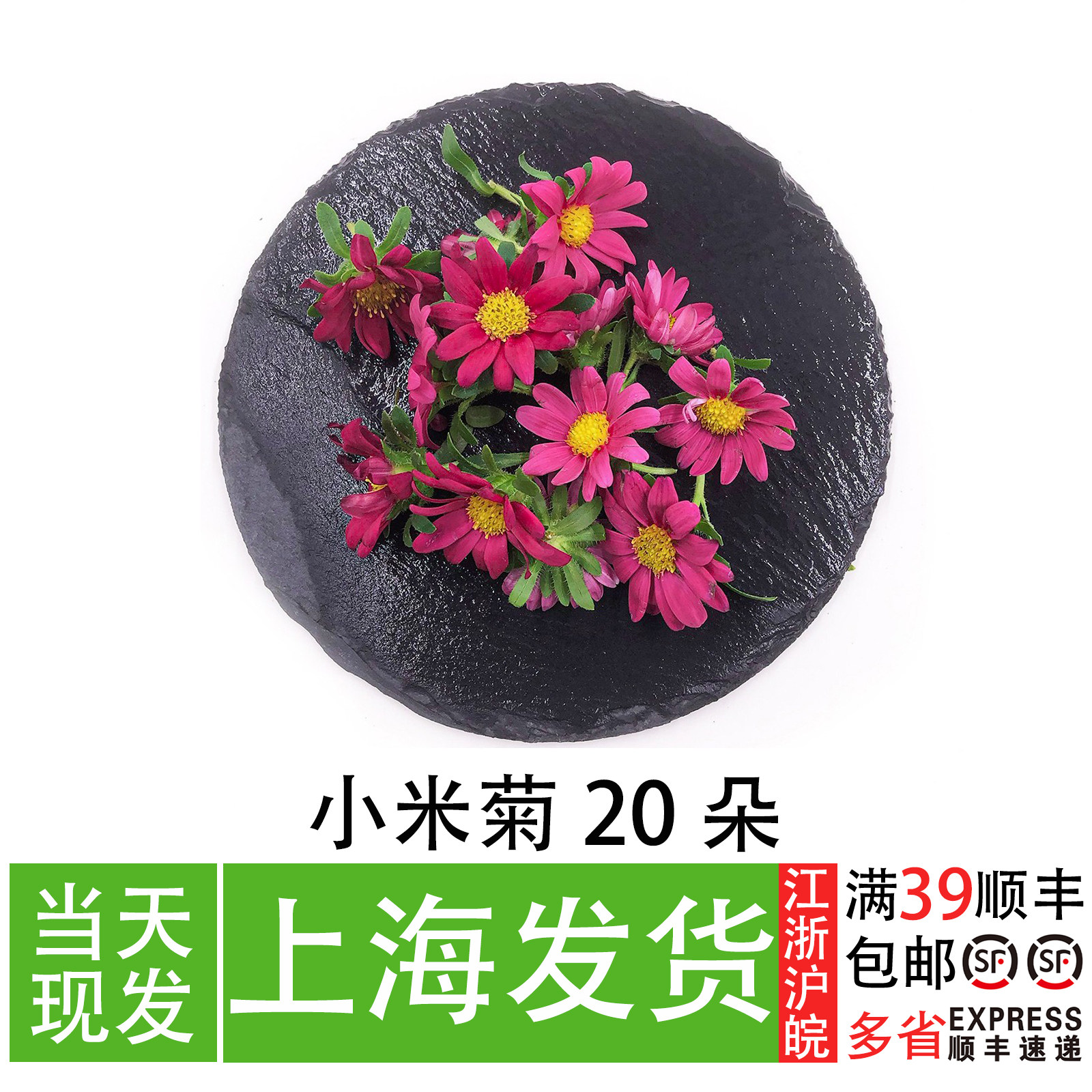 新鲜小米菊 小雏菊 西餐私房菜摆盘花草 酒店会所冷盘意境装饰