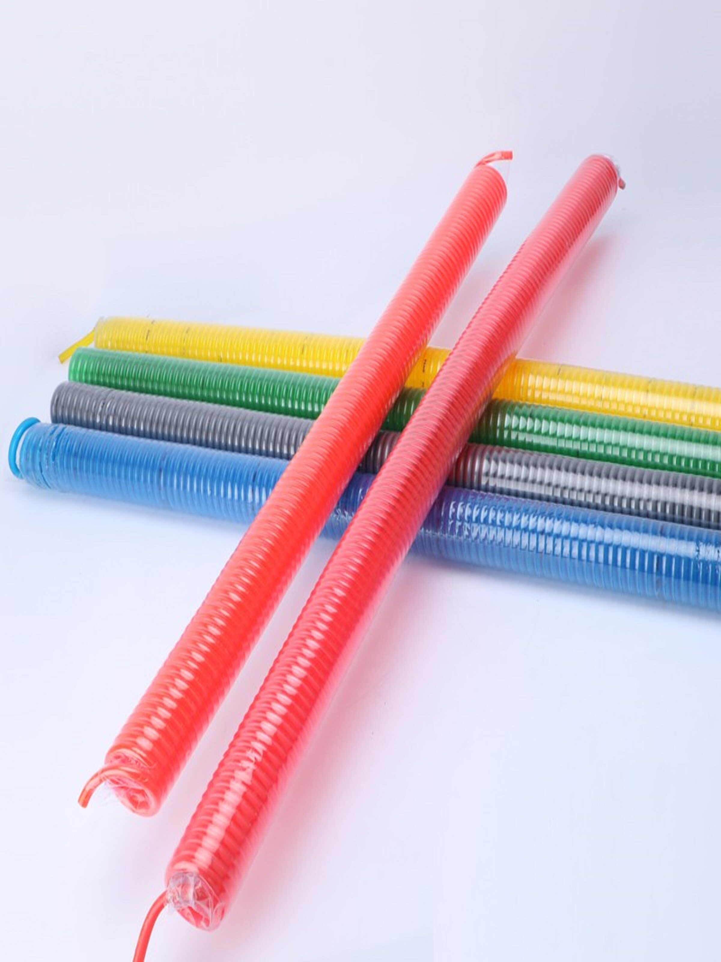 pu弹簧气管软管空压机气泵高压伸缩弹性螺旋风管6*4 8*5 10*6.