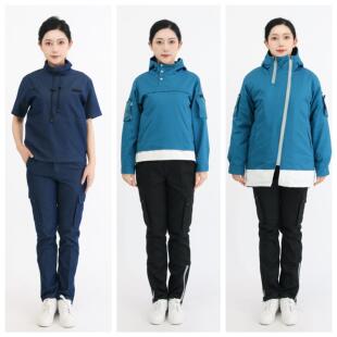 新款加油站工作服小海豚同款石油石化春夏秋冬季长短袖棉衣防静电