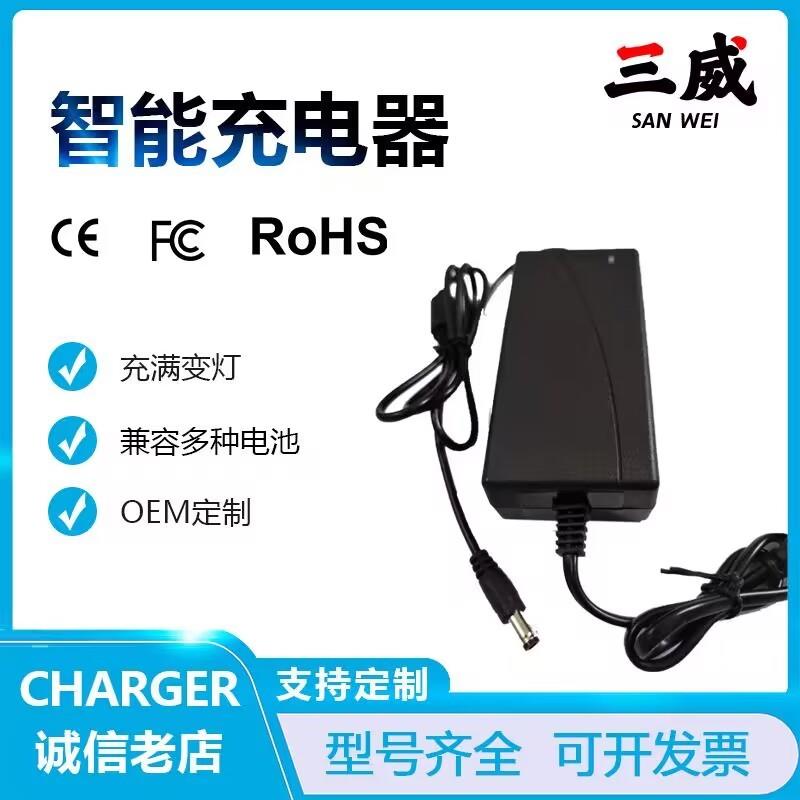12.6V13.5V2A3A4A5A6A音箱音响电源适配器锂电池光钎熔接机充电器
