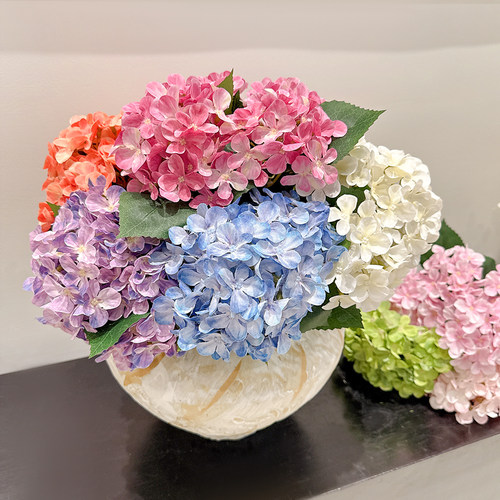 3D打印绣球花餐桌花插花摆件假花