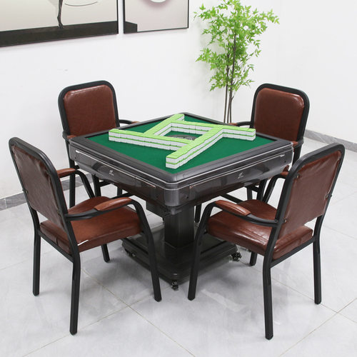 简约网布带扶手麻将椅子凳子会议椅子职员椅培训椅四脚棋牌