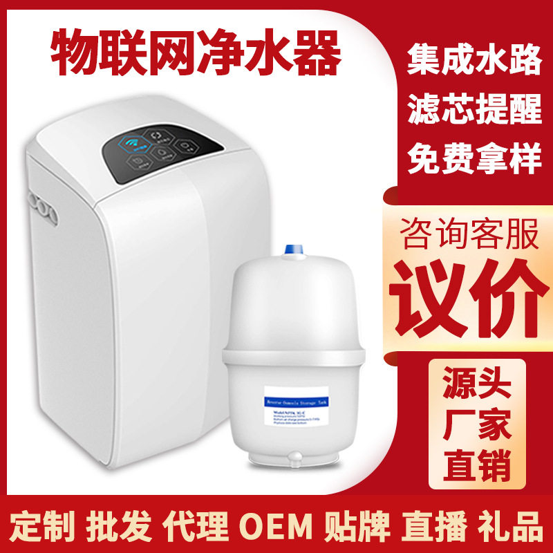 物联网净水器家用 双出水新鲜直饮机 ro反渗透纯水机租赁共享