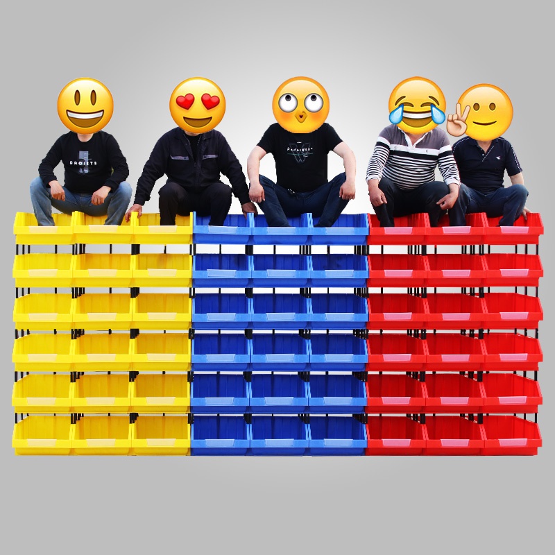 塑料组合式零件盒斜口塑料盒货架物料盒元件盒螺丝盒分类收纳盒