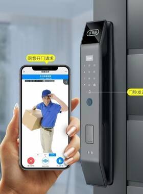 优智云家防水人脸识别指纹密码锁