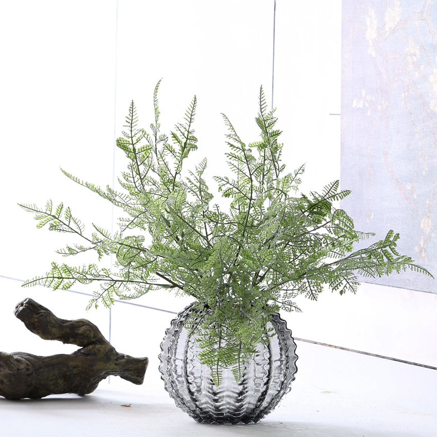 仿真绿色蕨类肾蕨热带雨林软胶植物墙面景观造景 波斯叶花束多款