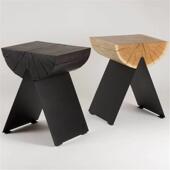 侘寂风创意木墩矮凳个性 木凳酒吧民宿客栈客厅实木换鞋 凳原木凳子