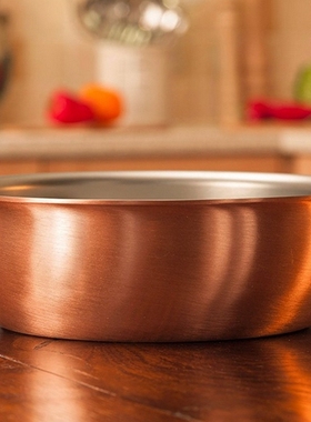 FALK铜锅无涂层双耳炖锅食品级304不锈钢进口大容量海鲜深汤锅
