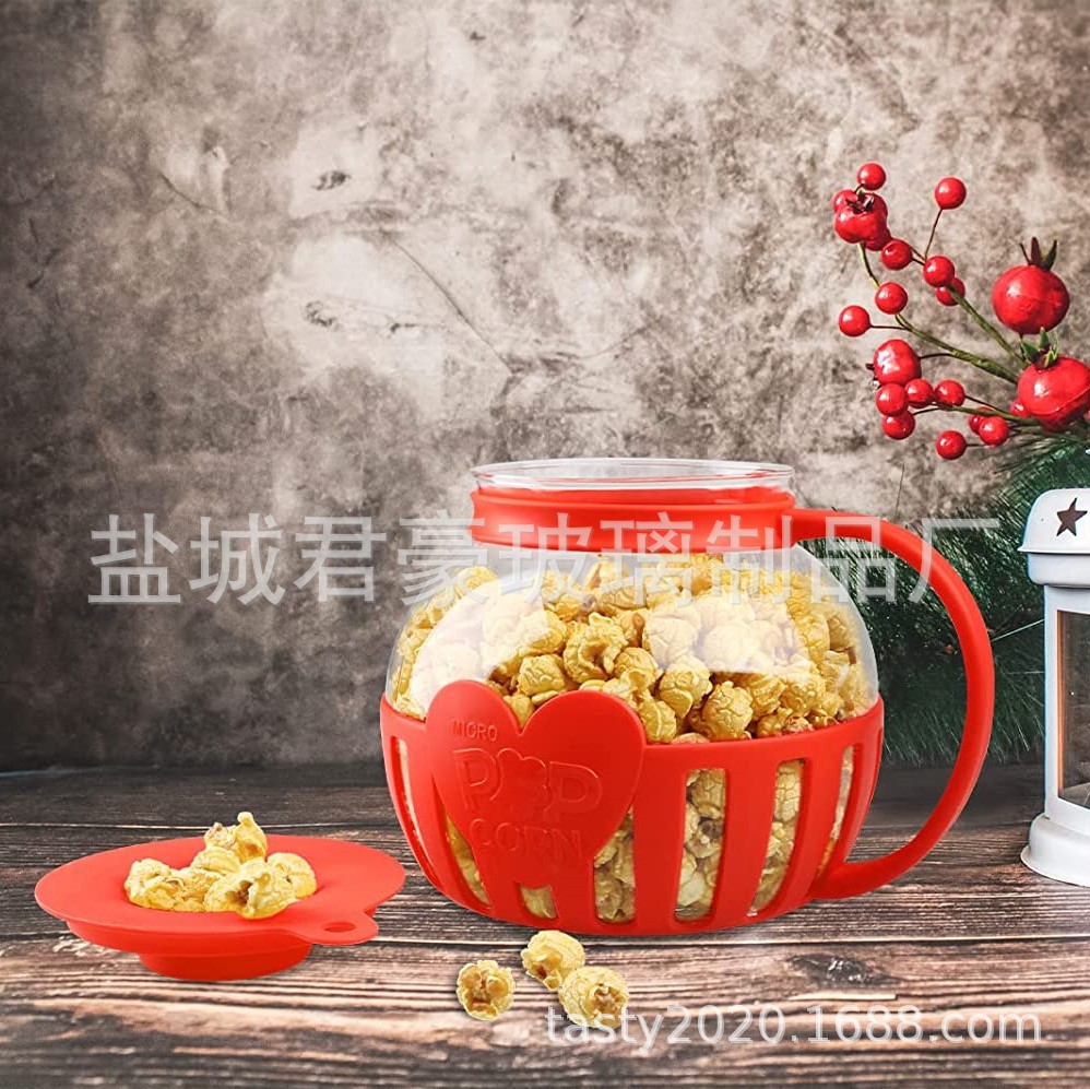 工厂直销 3QT 爆米花壶 家用微波炉自制爆米花机 亚马逊热销