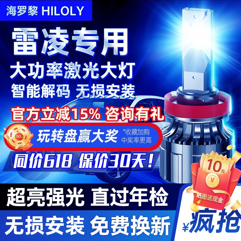 【超亮聚光】雷凌led大灯改装