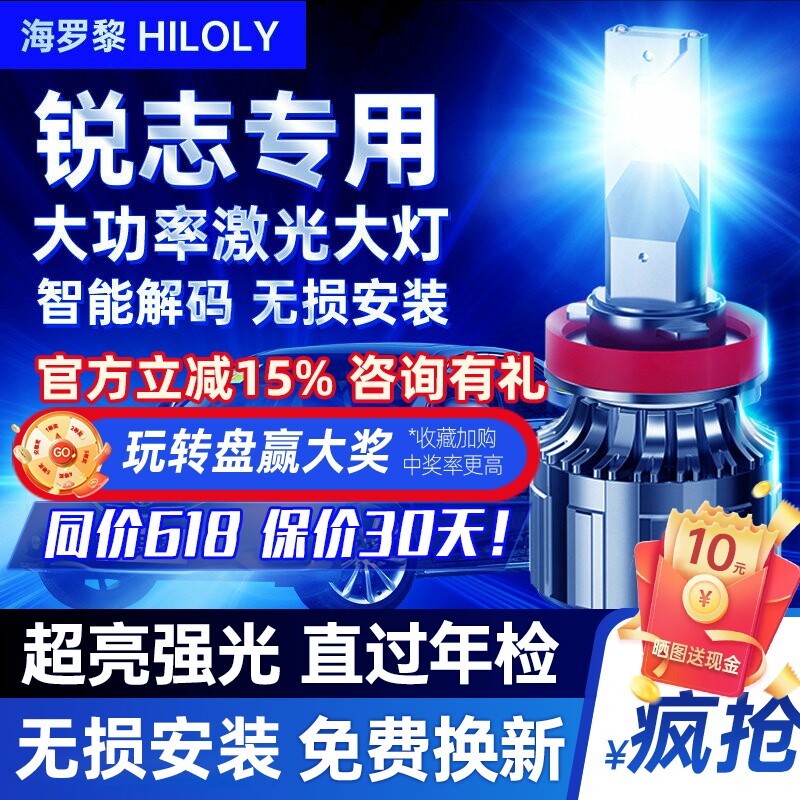 【超亮聚光】丰田锐志led大灯