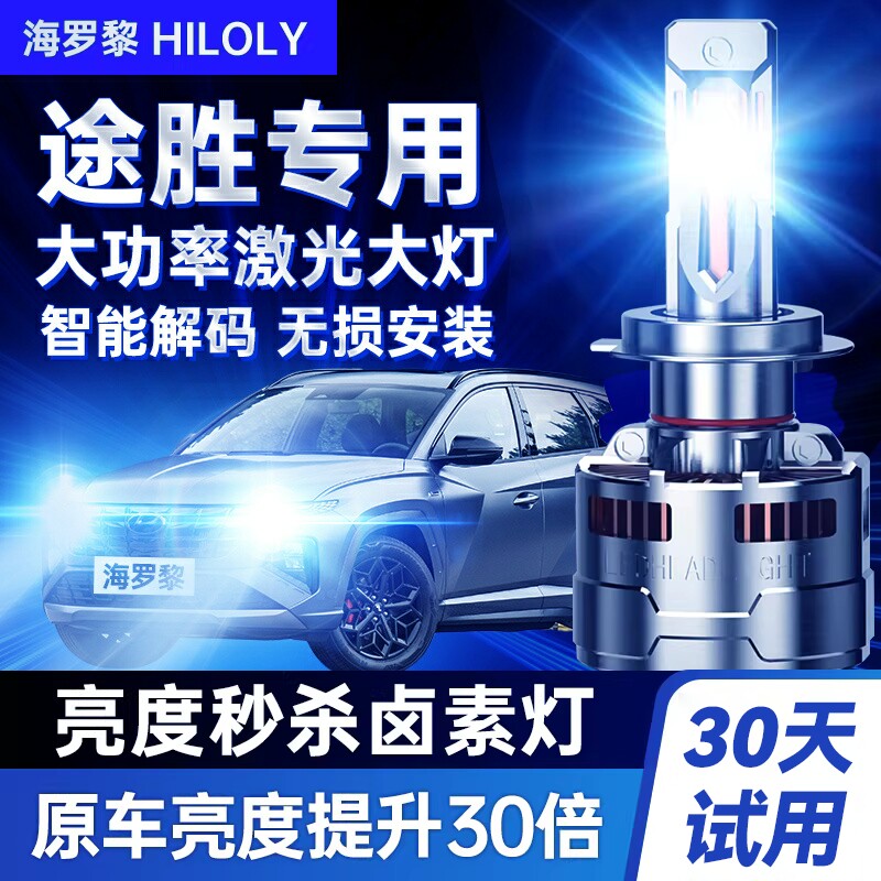 汽车LED激光大灯超亮强光