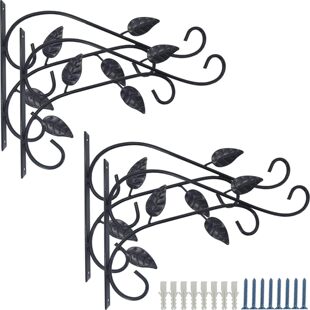 Hanging Plant Bracket  Metal Wrought Iron 树叶款植物挂钩