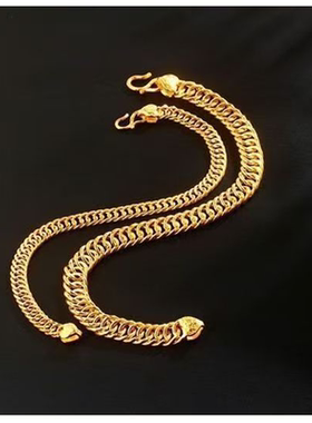 手链款条金色霸气表男士合