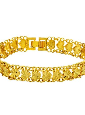 新款金色爱心女士手链