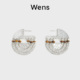 Wens 明星同款 部落图腾纹理虎眼石多层圈圈耳环耳饰女送女友