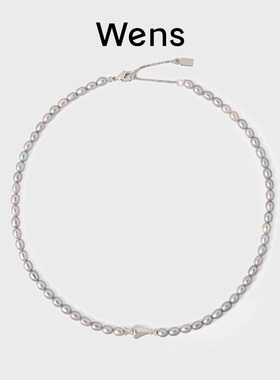 Wens淡水珍珠细颈瓶项链女