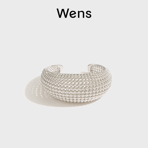 Wens高级女镀金镂空手镯