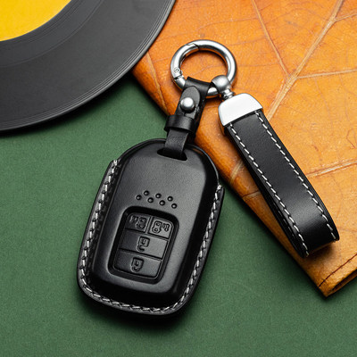 适用本田奥德赛钥匙套艾力绅混动2024款新汽车高档创意真皮包壳扣