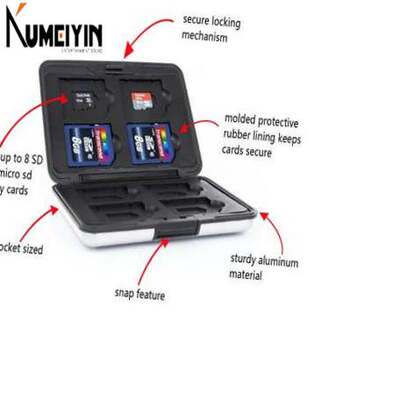 内存卡收纳盒铝制相机存储8SD TF Memory Card Reader Box Camera