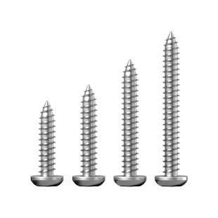 304不锈钢自攻螺丝圆头十字自攻螺丝钉配件木螺丝钉M1M3M4M5M6M8