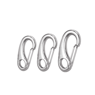 304不锈钢蛋形弹簧扣龙虾钩蛋型卸钢丝绳快挂卸扣M30M50M70M100