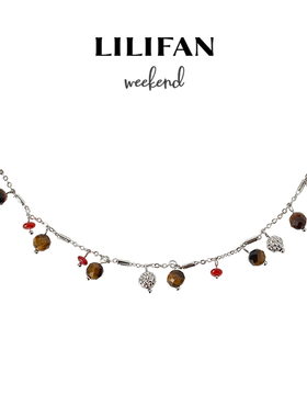 LILIFAN莉莉梵 幸运编织球形珠串项链 高级锁骨链吊坠送女友