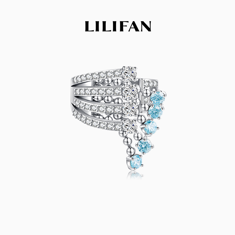 LILIFAN莉莉梵彗尾镶钻戒指