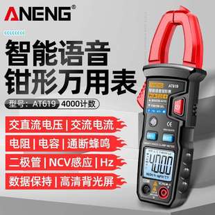 ANENG 语音播报钳形表多功能电容防烧电工仪表高精度钳形电流表