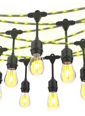 亚马逊新品太阳能低压S14led灯泡发光线灯串线上发光新品装饰灯串