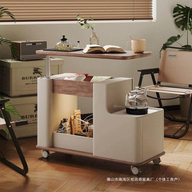 奶油风可移动边几客厅沙发小户型烧水多功能升降茶几推车阳台角几,机械设备,其他机械设备,淘宝优惠券,粉丝福利购,淘宝优惠卷