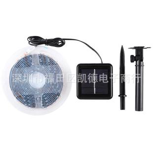 太阳能灯条led户外庭院装饰圣诞装扮防水七彩5M150LED太阳能灯带