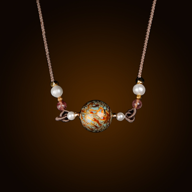 DONGUAN/冬官大漆项链复古时尚