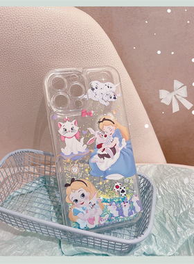 可爱童话白雪公主适用于三星s23ultra手机壳s21fe夜光流沙s22+/note9/20硅胶a70软壳a54卡通a32新款a51女a13