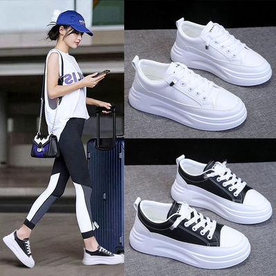 Women Flat sole shoes thick sole shoes small white shoes女鞋