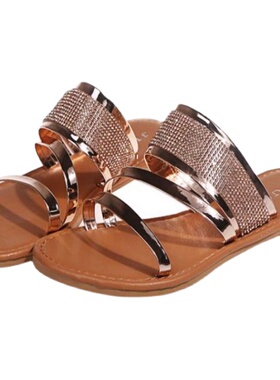 2024. summer slippers women flat sandals for ladies shoes 45